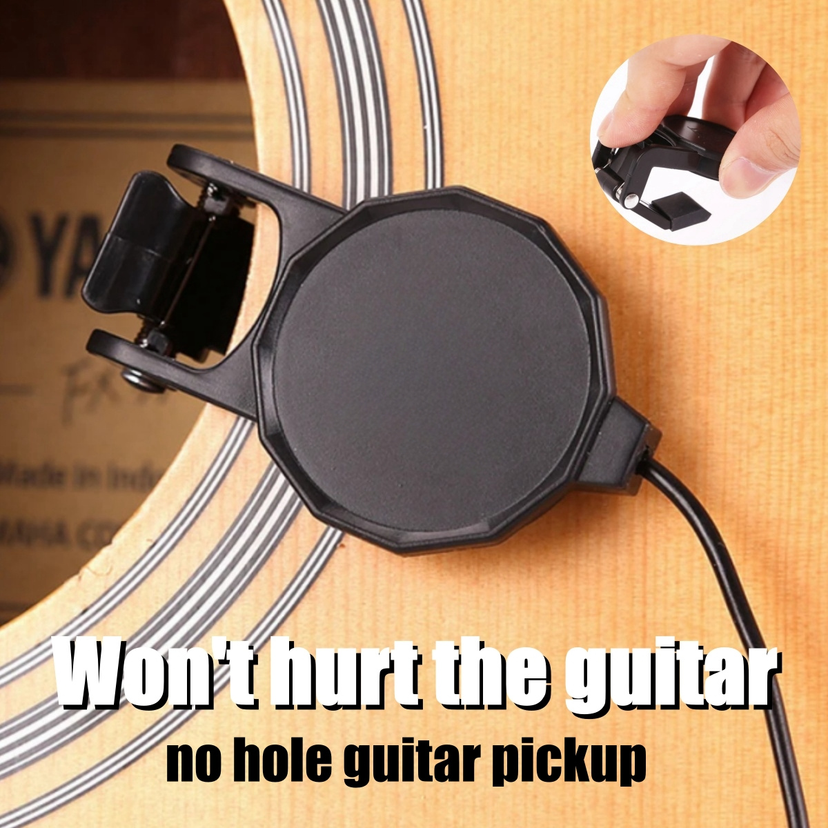 Musical Instrument Mandolin - Pastilla con Clip para conector de