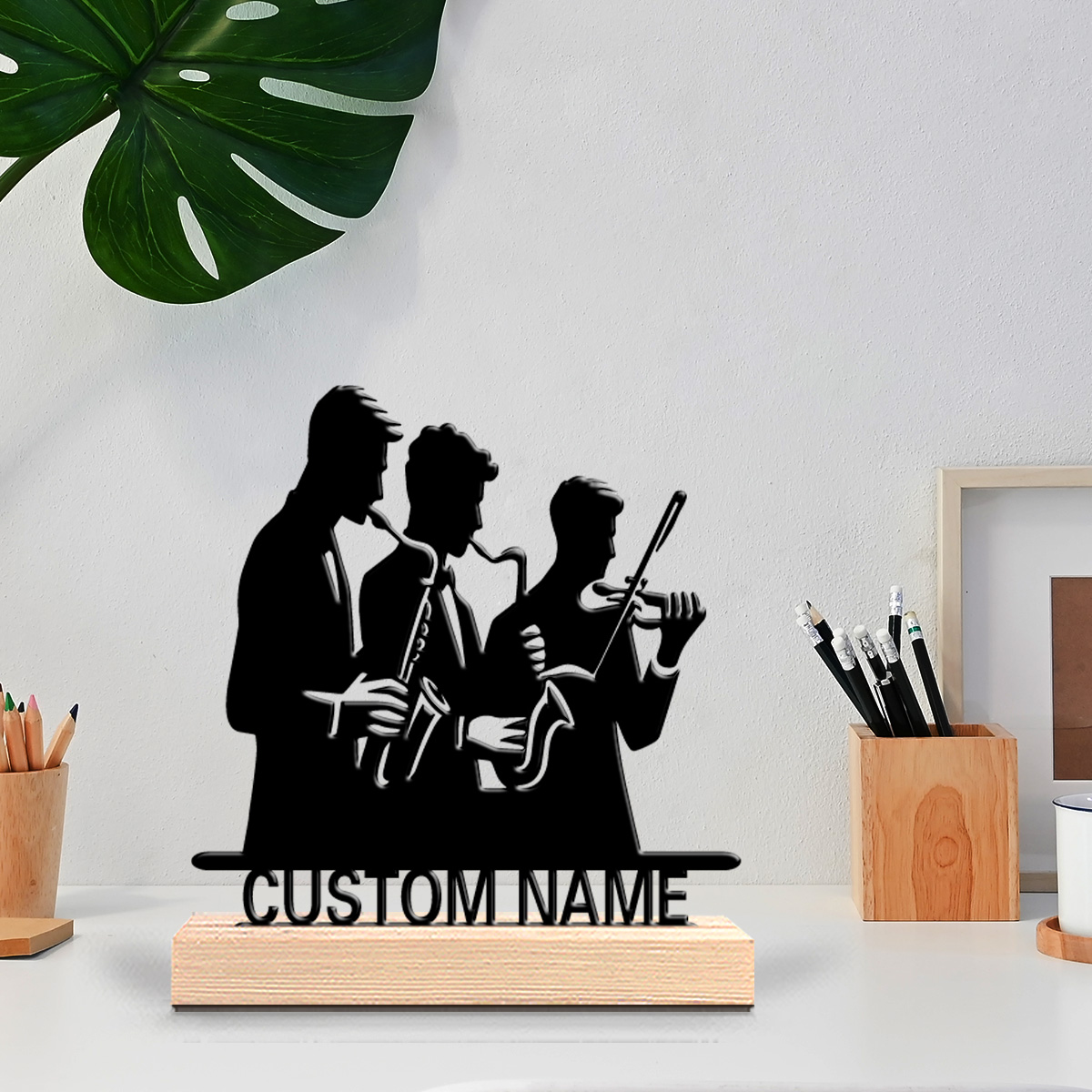 Musical Instrument With Names - 1 pieza de estatua de estaño