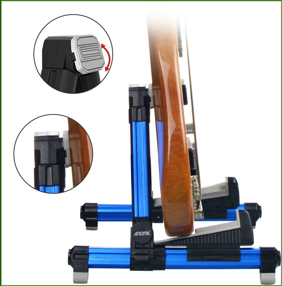 Musical Instrument Types - Soporte Plegable de Aluminio para Guitarra