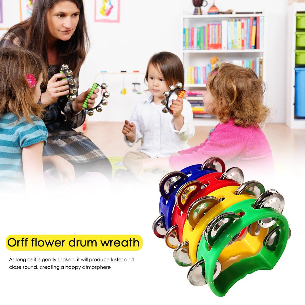 Musical Instrument Types - 4 Uds pandereta cascabeles sonajero campana