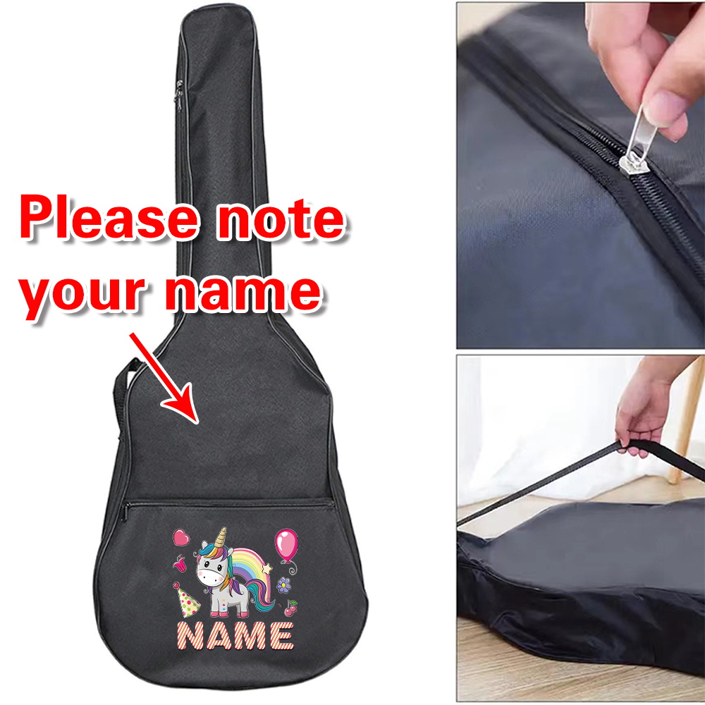 Musical Instrument With Names - Bolsa de guitarra con nombre personalizado,