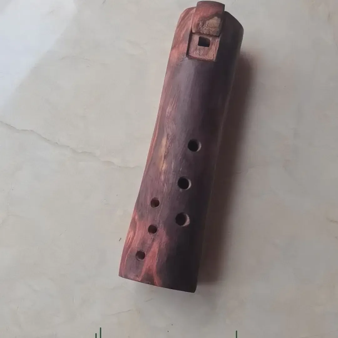 Musical Instrument Indian - Flauta de madera hecha a mano,