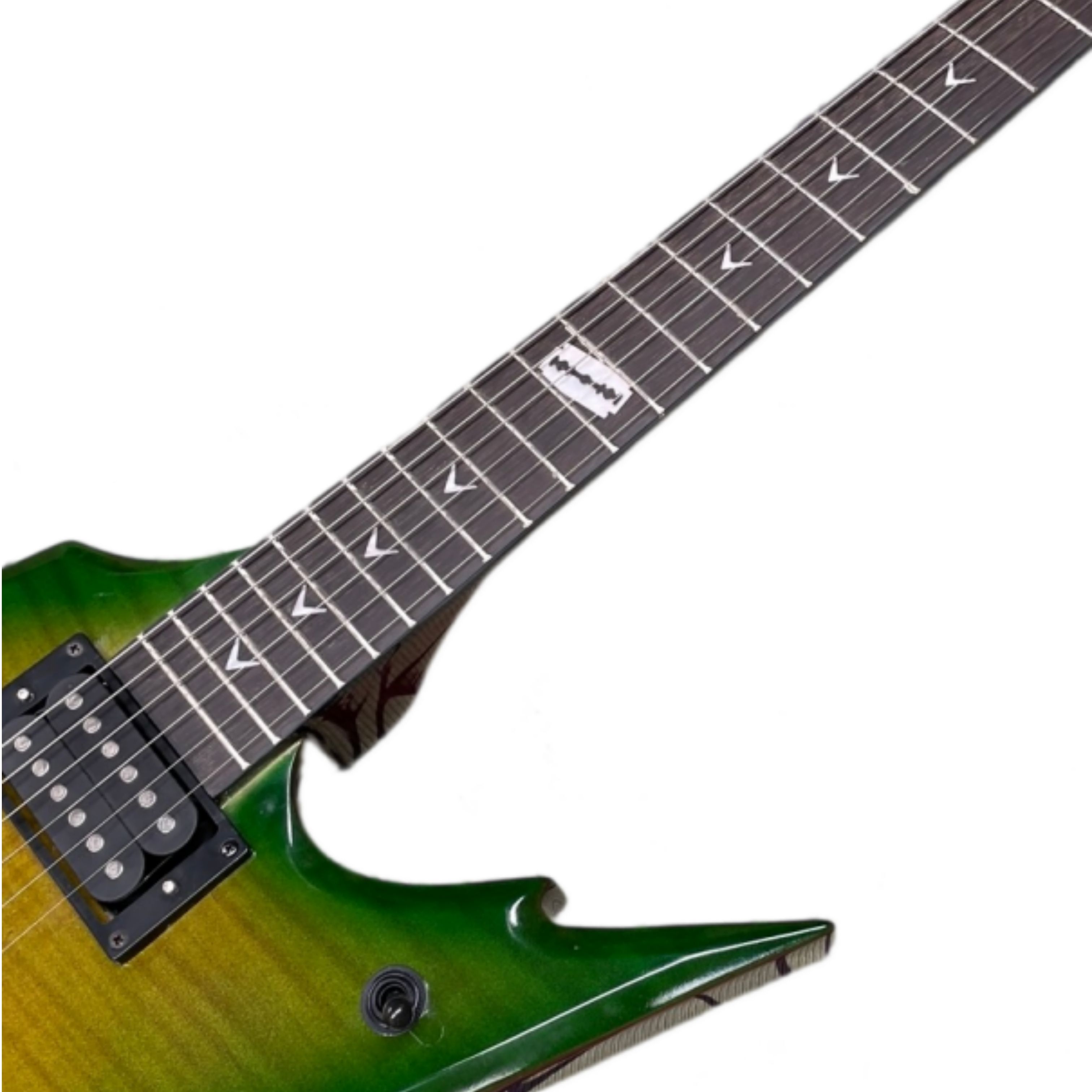 Electric Guitar Beginner - Guitarra Eléctrica Sólida con Degradado Amarillo-Verde,