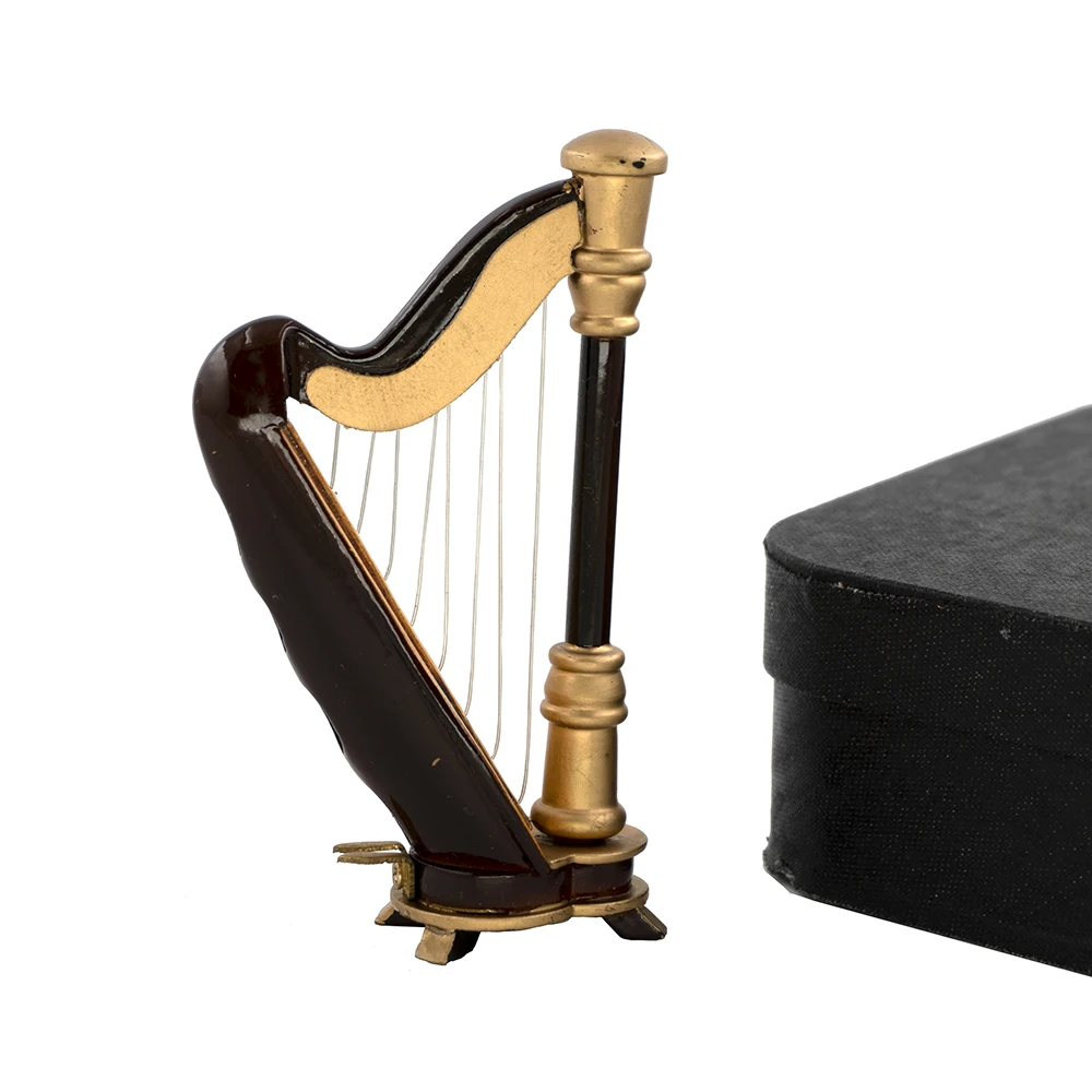 Musical Instrument I Play - Modelo de arpa de madera en