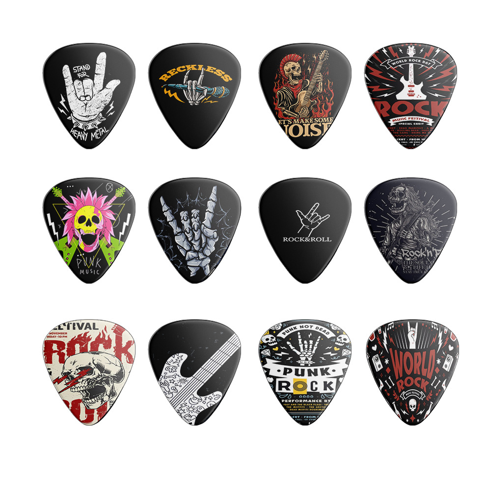 12 piezas de púas de guitarra  - Musical Instrument Types reseña y precio