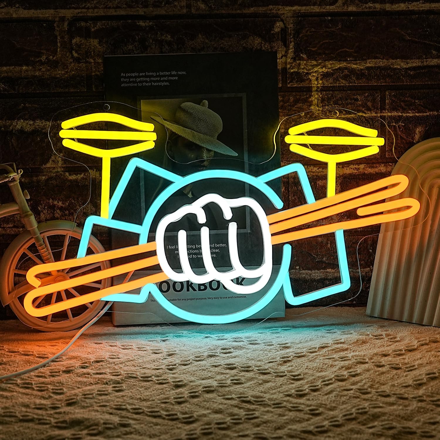 Letrero Luminoso LED de Neón c - Musical Instrument With A reseña y precio