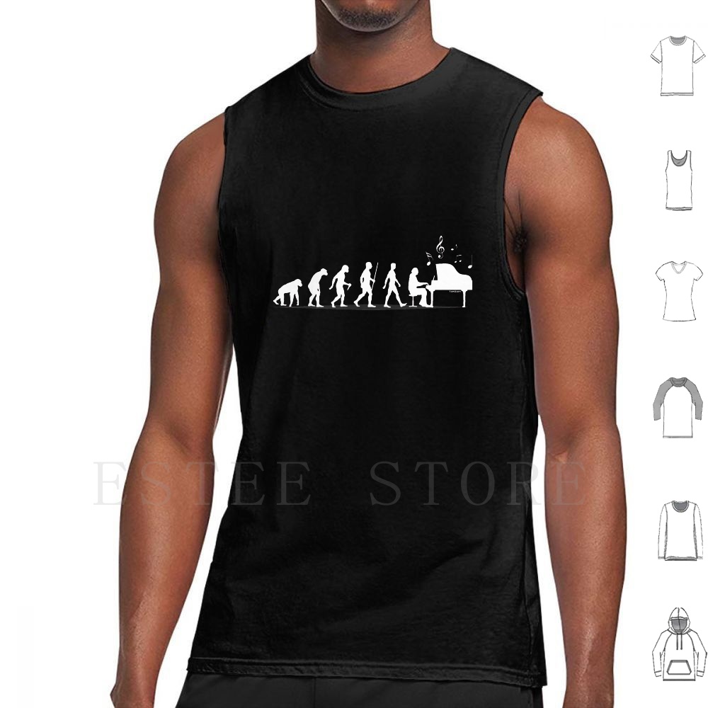 Camisetas sin mangas de evoluc - The History Of Musical Instrument reseña y precio