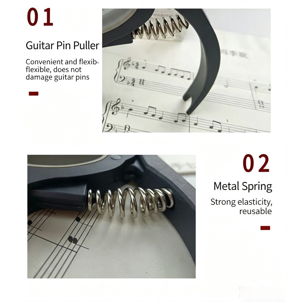 Capo de guitarra 2 en 1 con ex - Musical Instrument Types reseña y precio