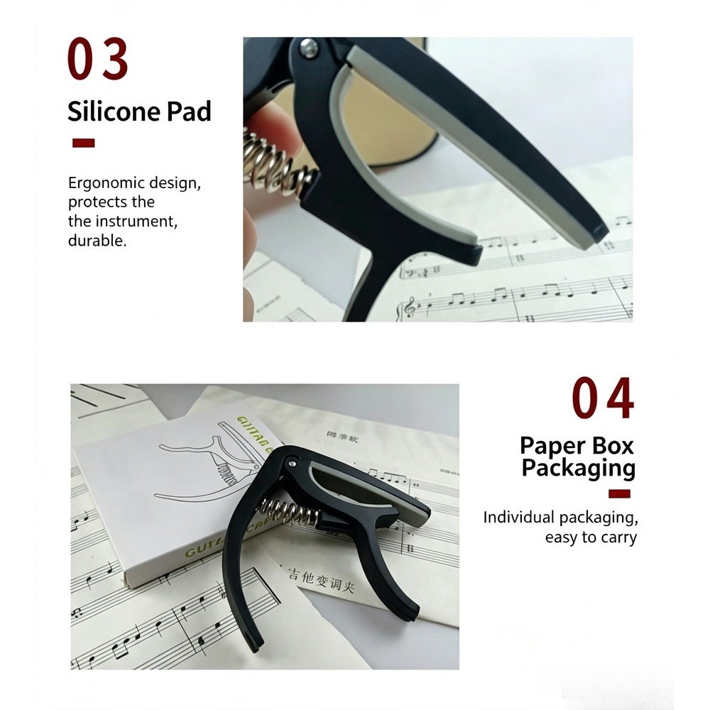 Capo de guitarra 2 en 1 con ex - Musical Instrument Types reseña y precio