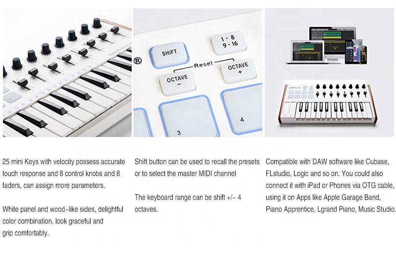 Marca 8 codificadores Faders U - Musical Instrument Brands reseña y precio