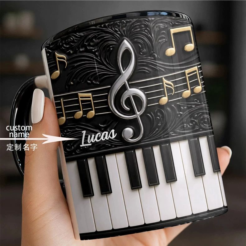Taza de Cerámica con Forma de  - Musical Instrument With Names reseña y precio