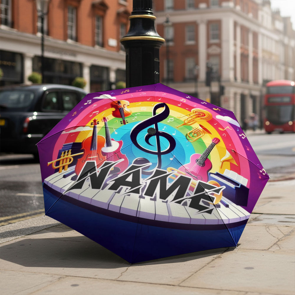 Paraguas personalizado con nom - Musical Instrument With Names reseña y precio
