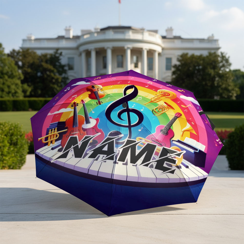 Paraguas personalizado con nom - Musical Instrument With Names reseña y precio