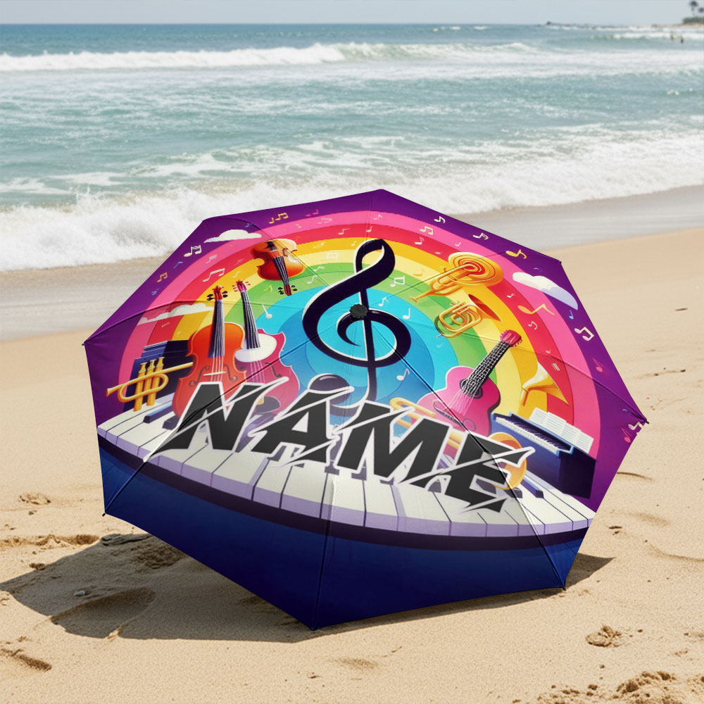 Paraguas personalizado con nom - Musical Instrument With Names reseña y precio