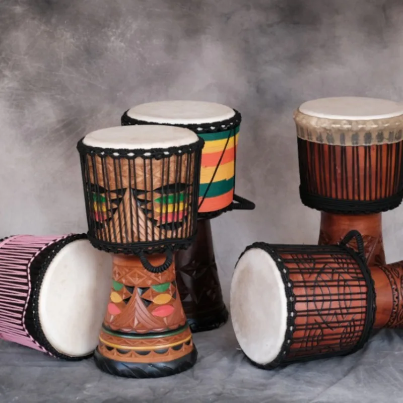 Tambor africano de caoba Djemb - Musical Instrument Indian reseña y precio