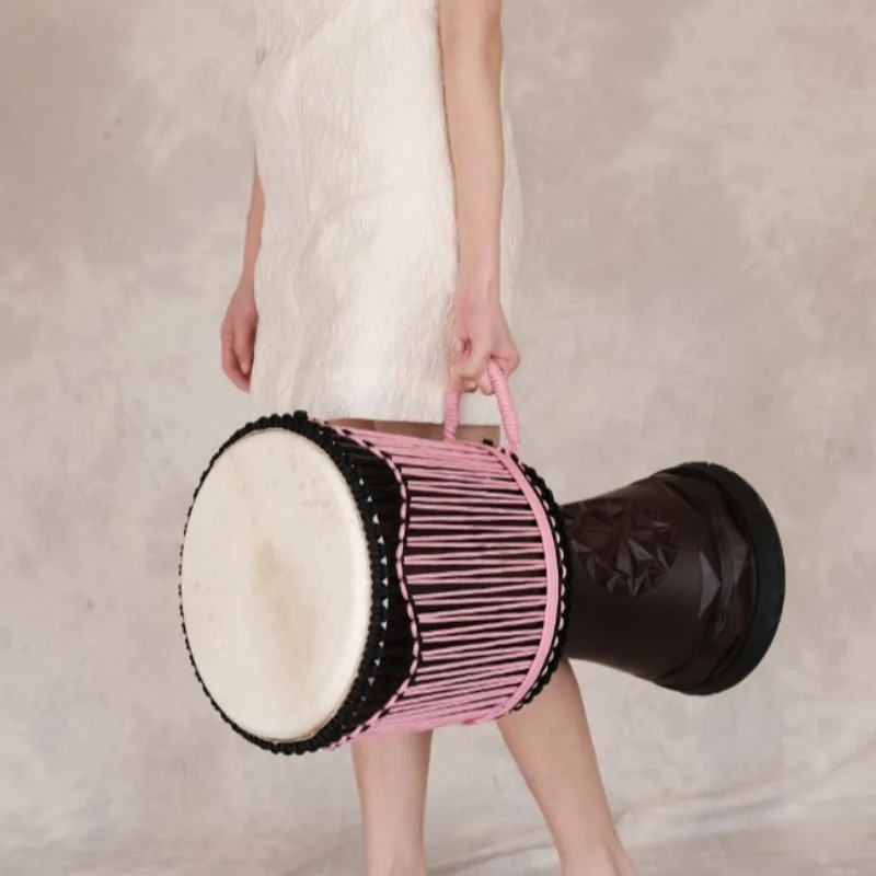 Tambor africano de caoba Djemb - Musical Instrument Indian reseña y precio